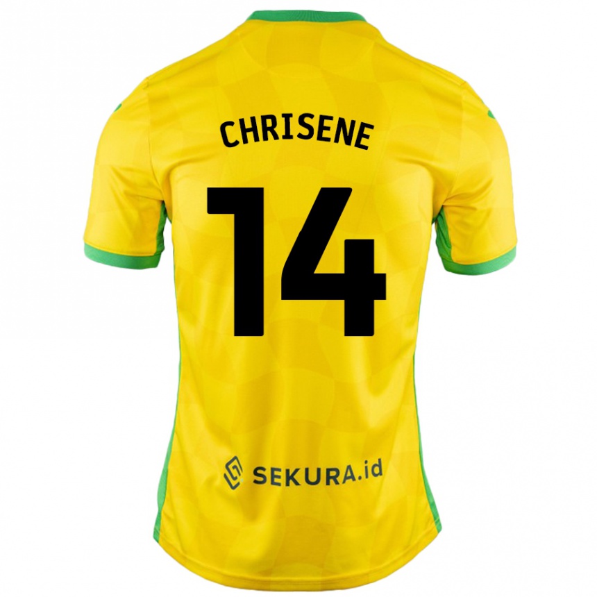 Gyermek Labdarúgás Ben Chrisene #14 Sárga Zöld Hazai Jersey 2024/25 Mez Póló Ing