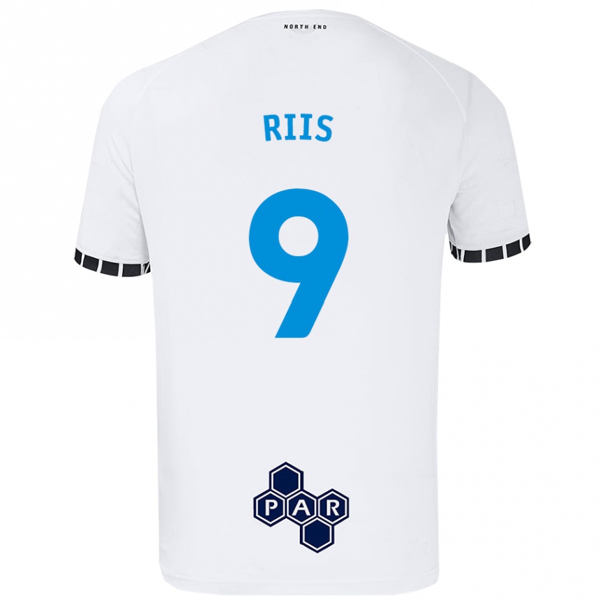 Gyermek Labdarúgás Emil Riis #9 Fehér Hazai Jersey 2024/25 Mez Póló Ing