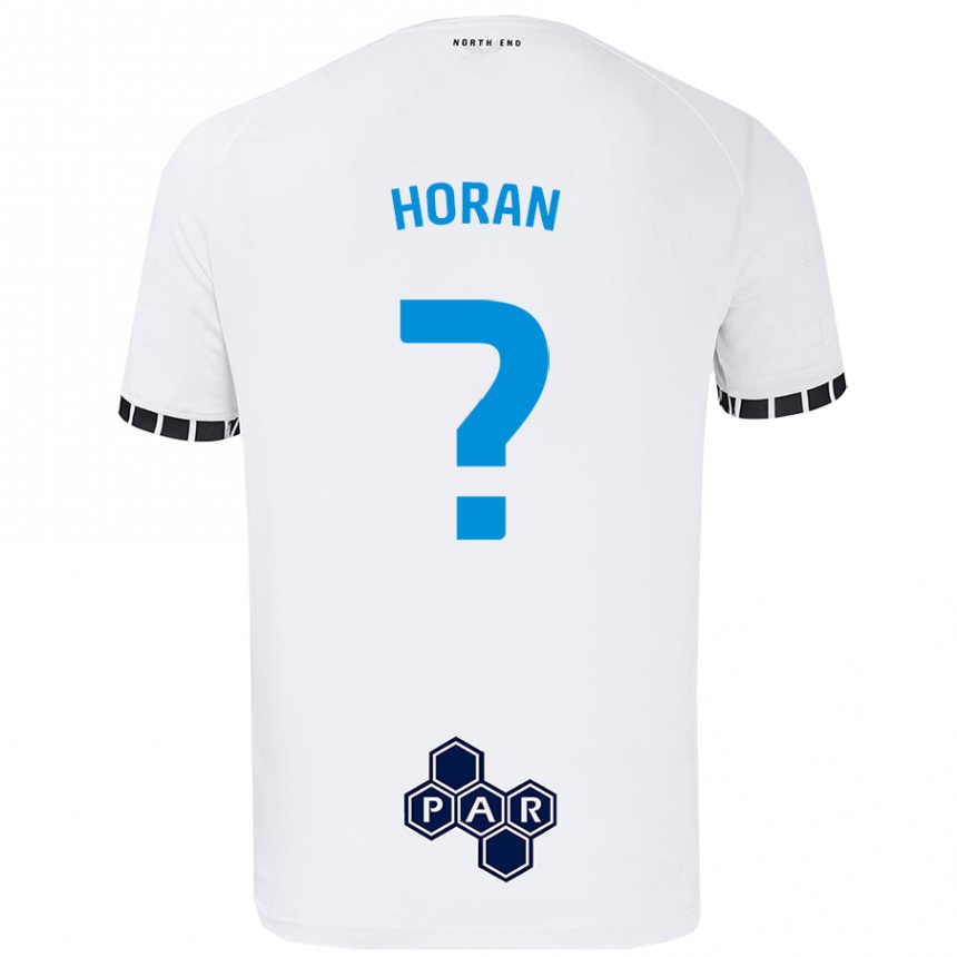 Gyermek Labdarúgás Ellis Horan #0 Fehér Hazai Jersey 2024/25 Mez Póló Ing