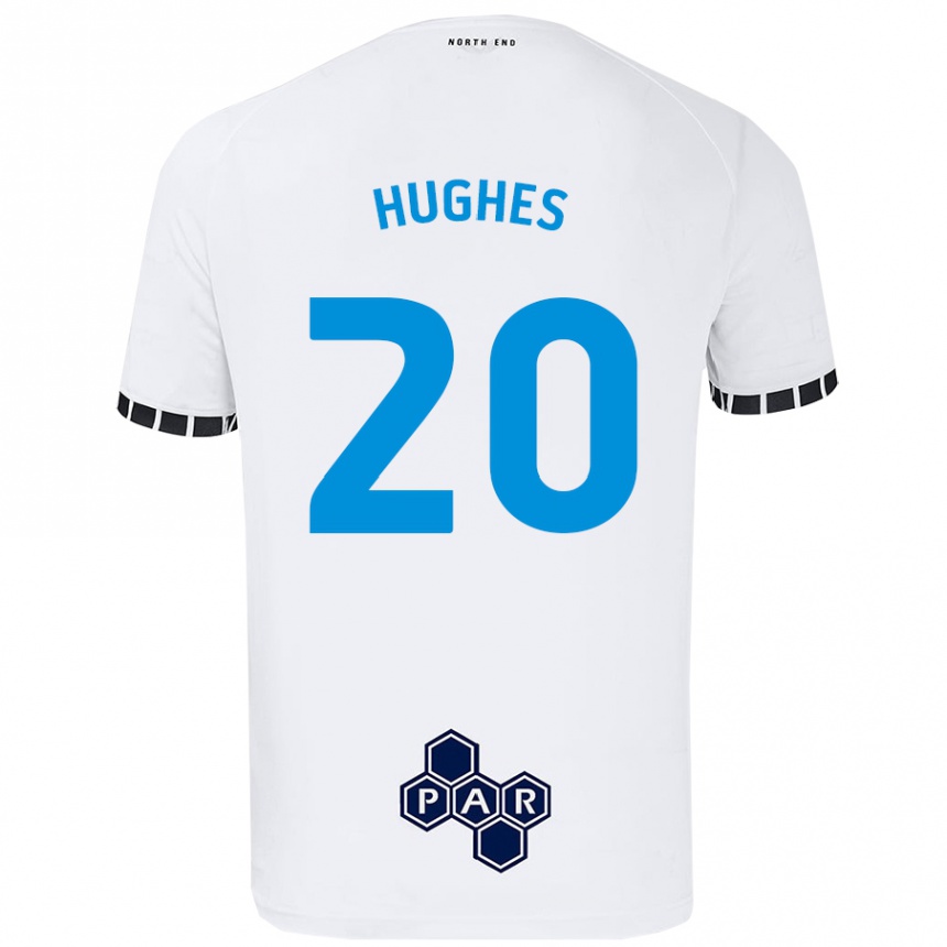 Gyermek Labdarúgás Amy Hughes #20 Fehér Hazai Jersey 2024/25 Mez Póló Ing