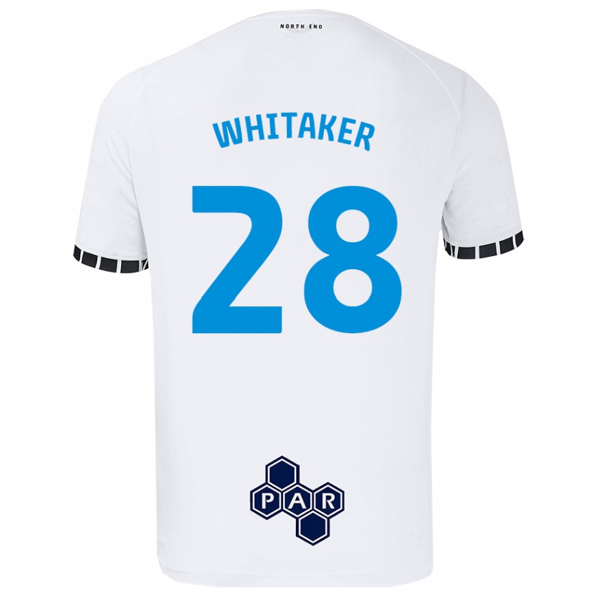 Gyermek Labdarúgás Eve Whitaker #28 Fehér Hazai Jersey 2024/25 Mez Póló Ing