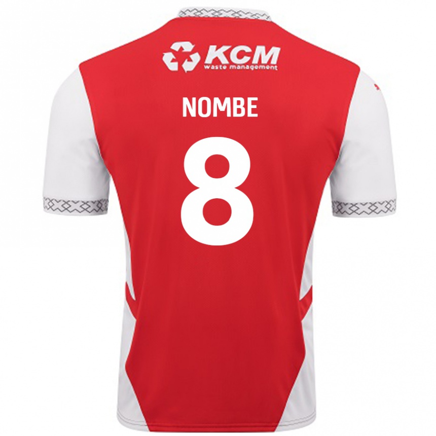 Gyermek Labdarúgás Sam Nombe #8 Piros Fehér Hazai Jersey 2024/25 Mez Póló Ing