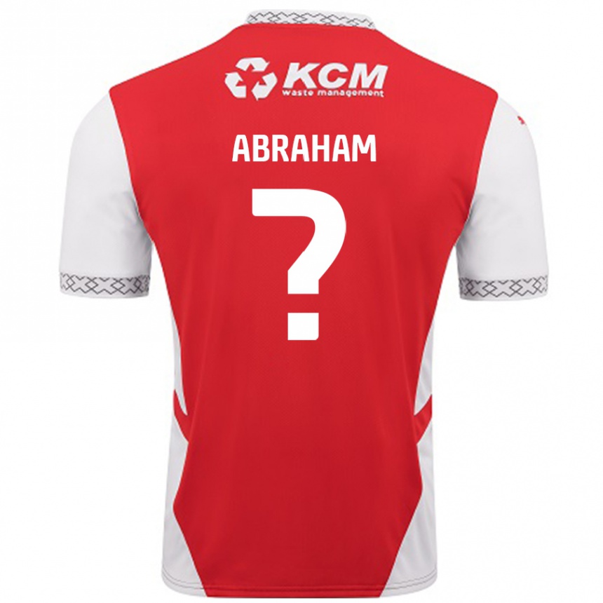 Gyermek Labdarúgás Louie Abraham #0 Piros Fehér Hazai Jersey 2024/25 Mez Póló Ing