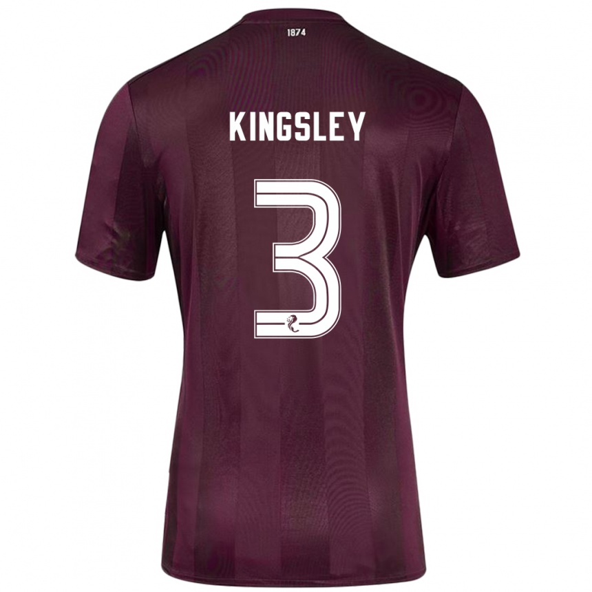 Gyermek Labdarúgás Stephen Kingsley #3 Burgundia Hazai Jersey 2024/25 Mez Póló Ing