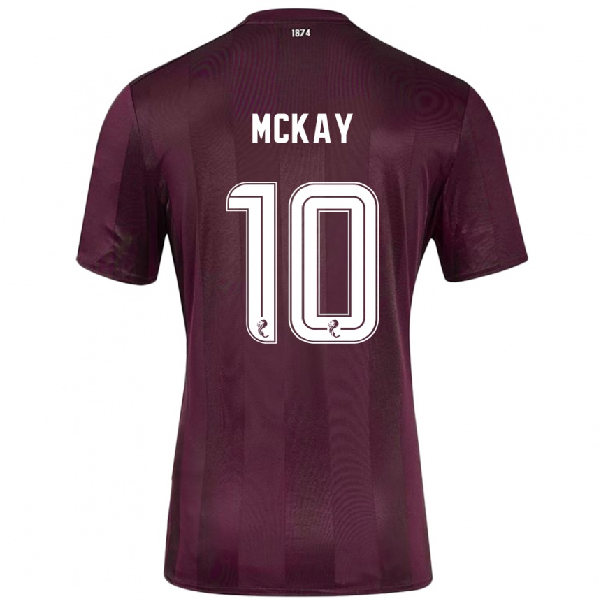 Gyermek Labdarúgás Barrie Mckay #10 Burgundia Hazai Jersey 2024/25 Mez Póló Ing