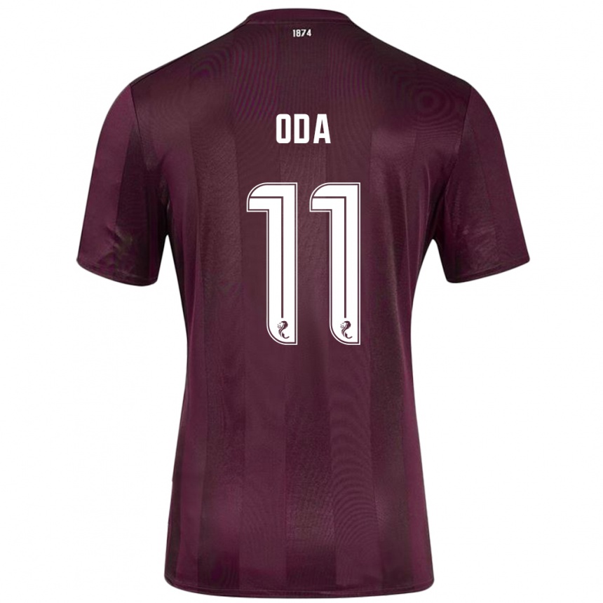 Gyermek Labdarúgás Yutaro Oda #11 Burgundia Hazai Jersey 2024/25 Mez Póló Ing