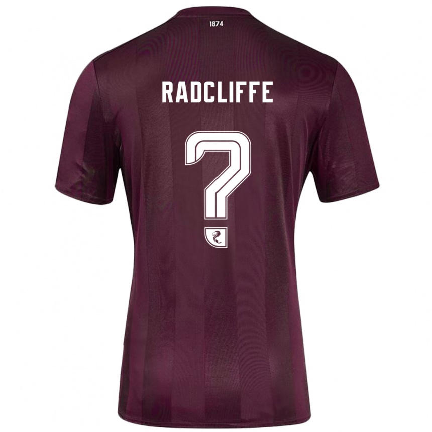 Gyermek Labdarúgás Josh Radcliffe #0 Burgundia Hazai Jersey 2024/25 Mez Póló Ing