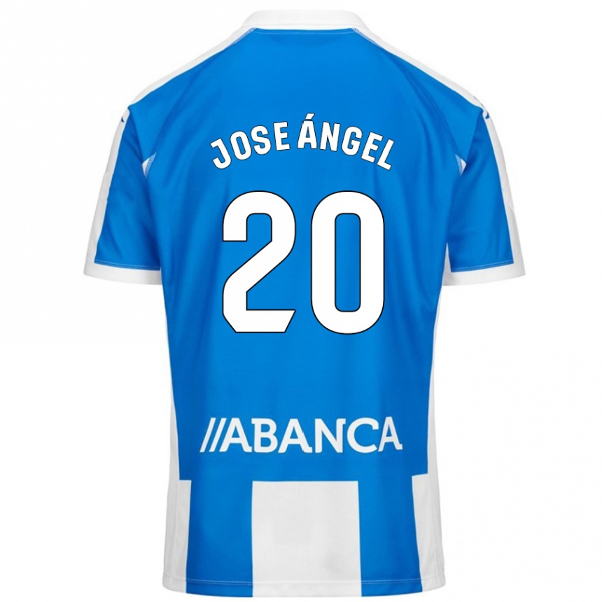 Gyermek Labdarúgás José Ángel Jurado #20 Kék Fehér Hazai Jersey 2024/25 Mez Póló Ing