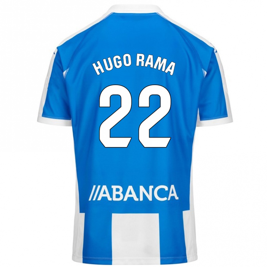 Gyermek Labdarúgás Hugo Rama #22 Kék Fehér Hazai Jersey 2024/25 Mez Póló Ing