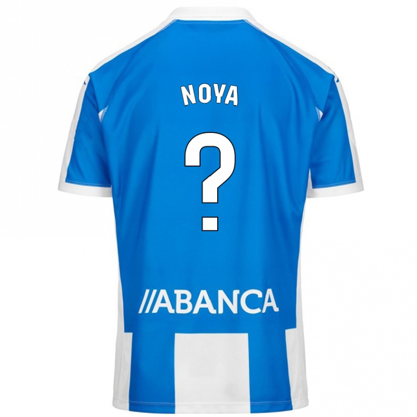 Gyermek Labdarúgás Román Noya #0 Kék Fehér Hazai Jersey 2024/25 Mez Póló Ing