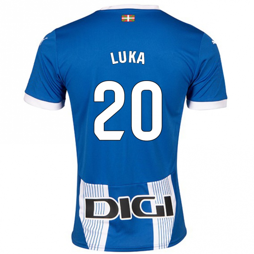 Gyermek Labdarúgás Luka Romero #20 Kék Hazai Jersey 2024/25 Mez Póló Ing