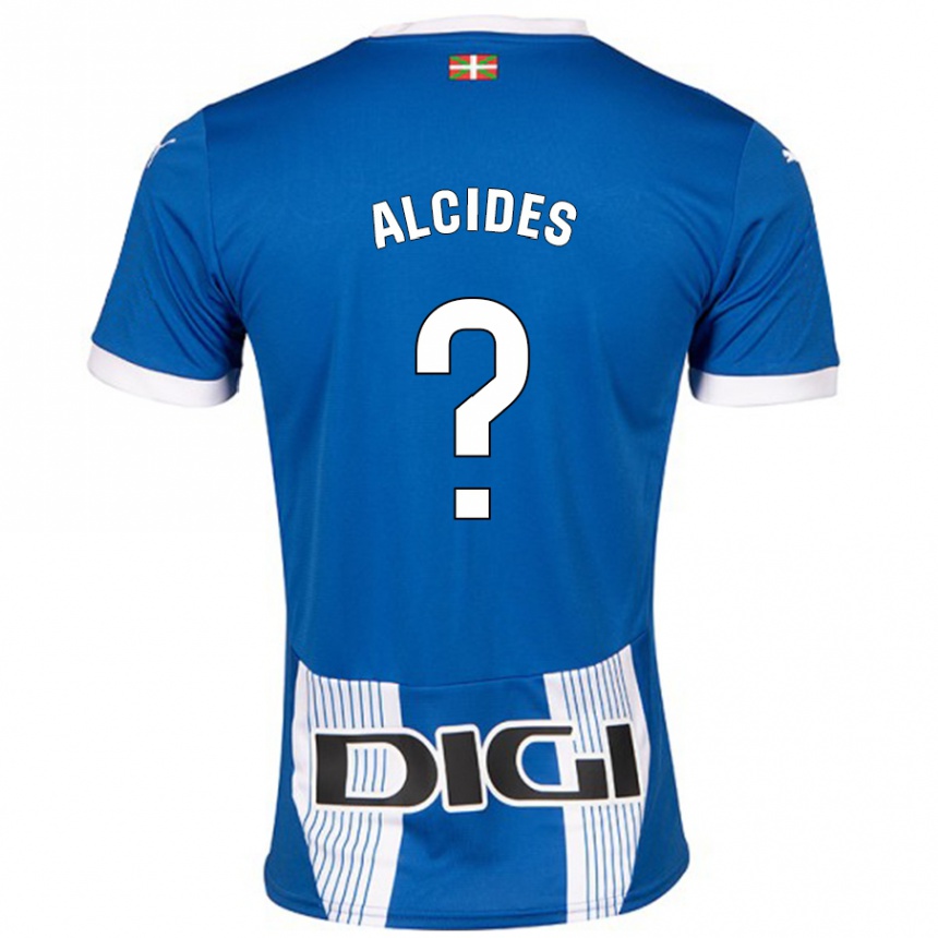 Gyermek Labdarúgás Diego Alcides #0 Kék Hazai Jersey 2024/25 Mez Póló Ing