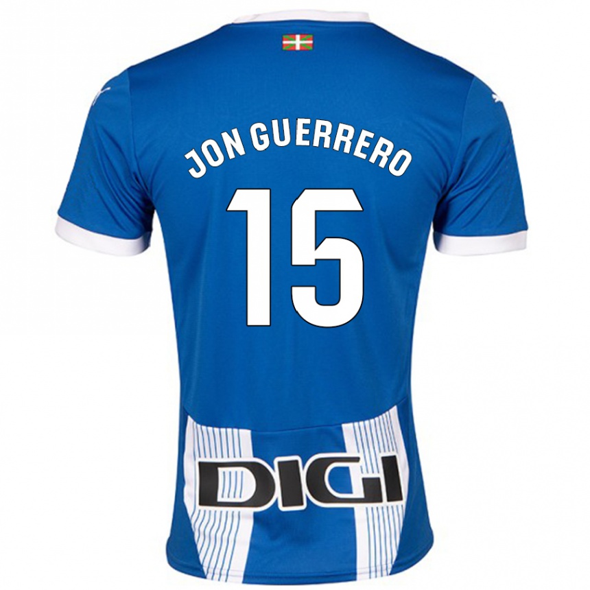 Gyermek Labdarúgás Julen Jon Guerrero #15 Kék Hazai Jersey 2024/25 Mez Póló Ing