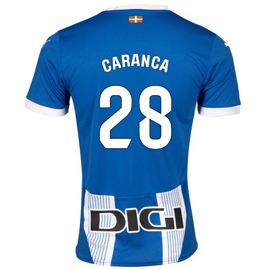 Gyermek Labdarúgás Sara Caranca #28 Kék Hazai Jersey 2024/25 Mez Póló Ing