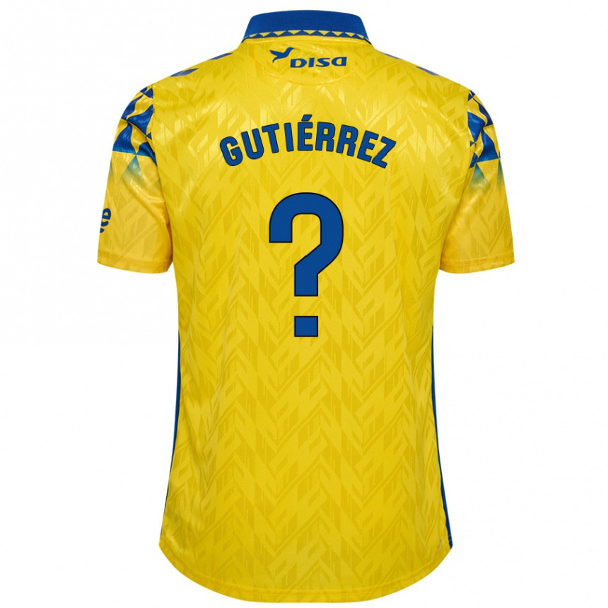 Gyermek Labdarúgás Marco Gutiérrez #0 Sárga Kék Hazai Jersey 2024/25 Mez Póló Ing