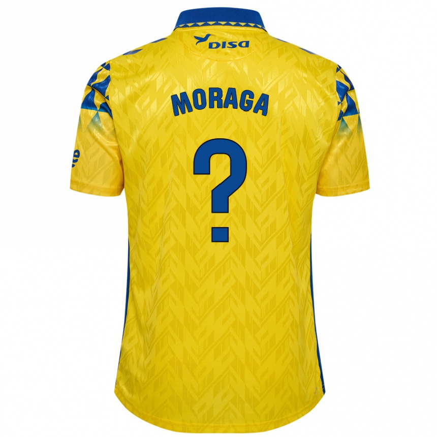 Gyermek Labdarúgás Marcos Moraga #0 Sárga Kék Hazai Jersey 2024/25 Mez Póló Ing