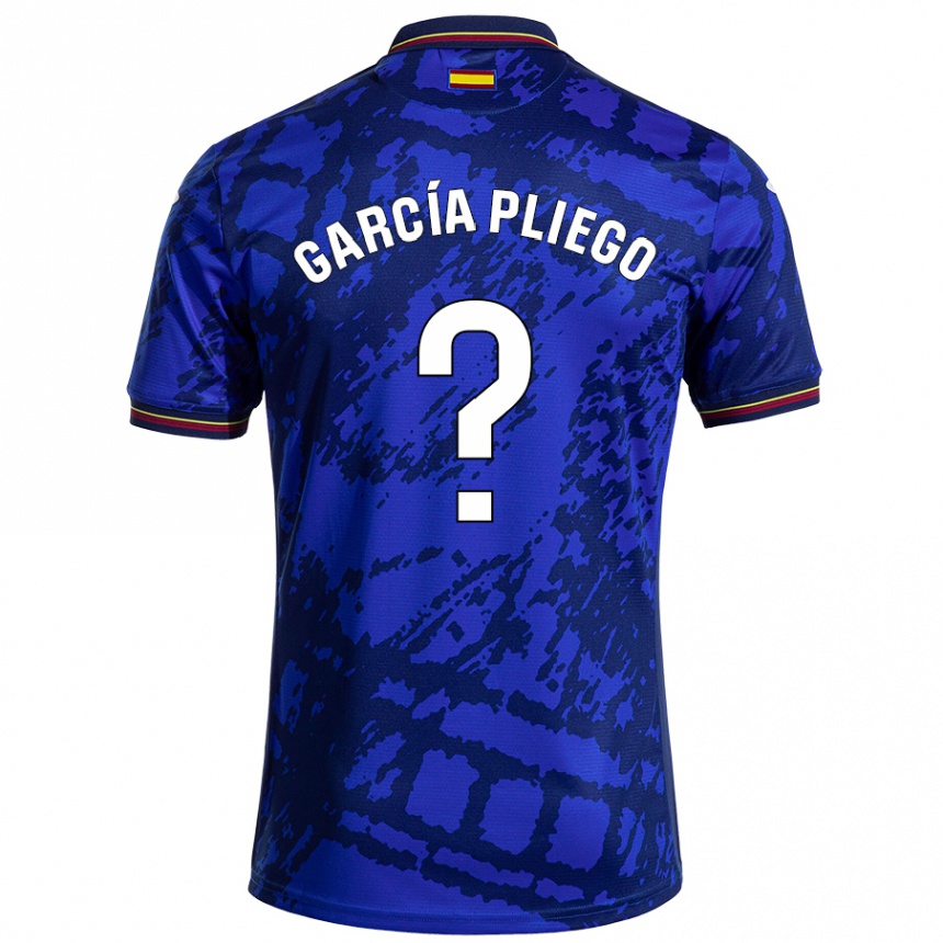 Gyermek Labdarúgás Hugo García Pliego #0 Sötétebb Kék Hazai Jersey 2024/25 Mez Póló Ing