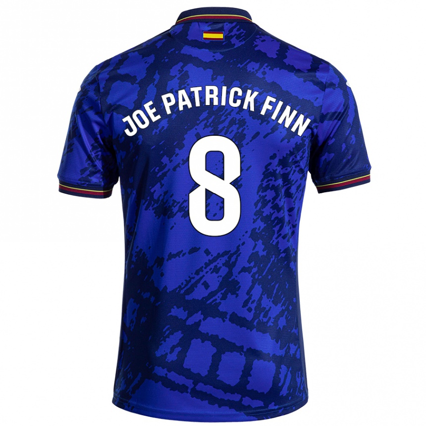 Gyermek Labdarúgás John Joe Patrick Finn #8 Sötétebb Kék Hazai Jersey 2024/25 Mez Póló Ing