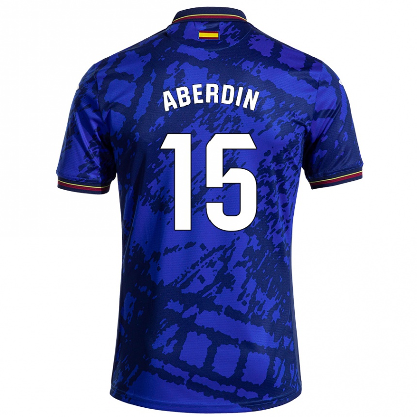 Gyermek Labdarúgás Nabil Aberdin #15 Sötétebb Kék Hazai Jersey 2024/25 Mez Póló Ing