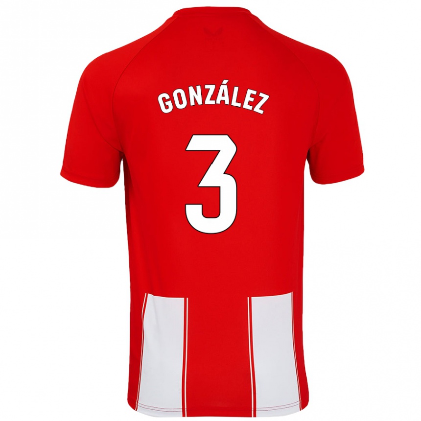 Gyermek Labdarúgás Edgar González #3 Piros Fehér Hazai Jersey 2024/25 Mez Póló Ing