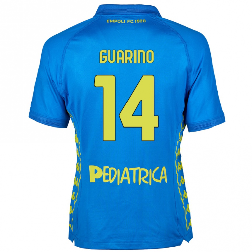 Gyermek Labdarúgás Gabriele Guarino #14 Kék Hazai Jersey 2024/25 Mez Póló Ing