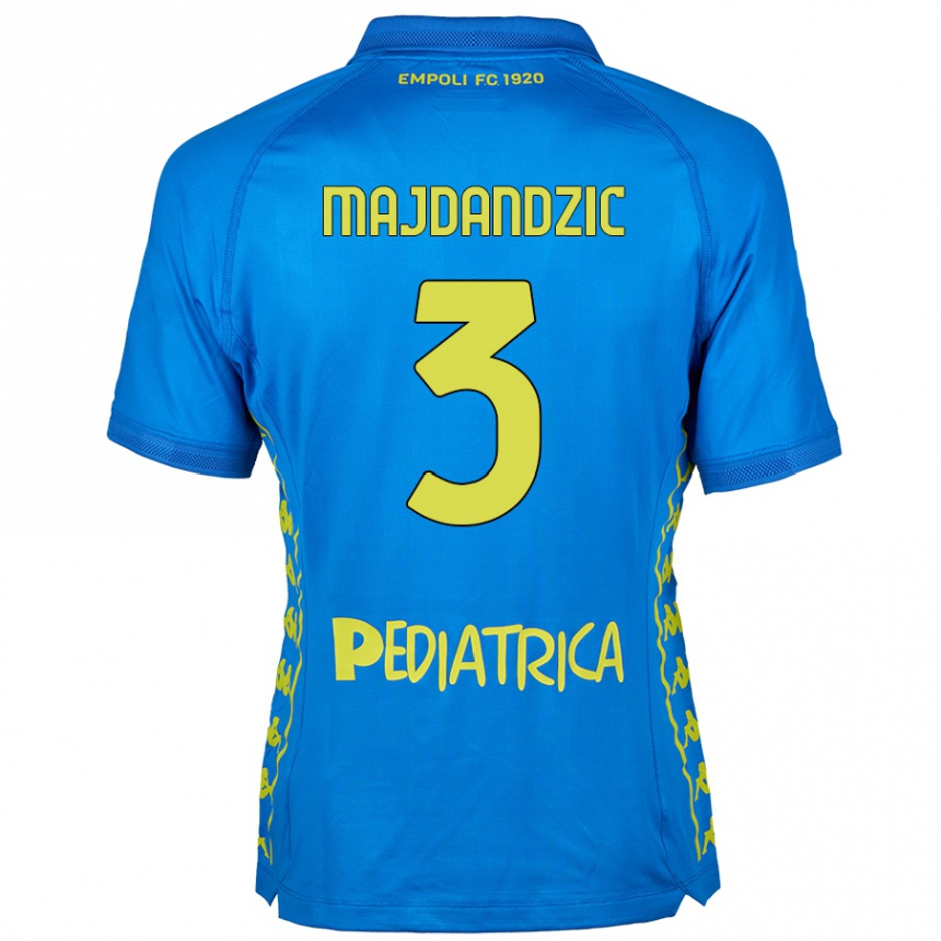 Gyermek Labdarúgás Patrik Majdandzic #3 Kék Hazai Jersey 2024/25 Mez Póló Ing