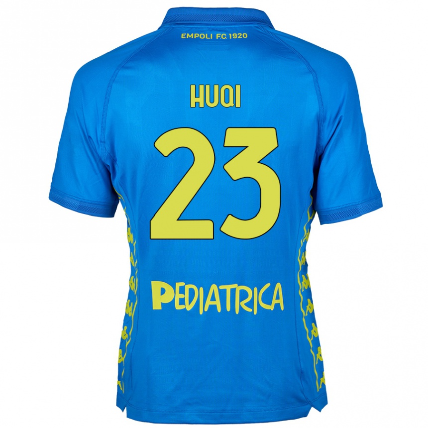 Gyermek Labdarúgás Mattia Huqi #23 Kék Hazai Jersey 2024/25 Mez Póló Ing