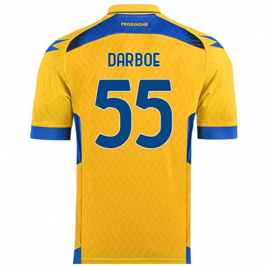 Gyermek Labdarúgás Ebrima Darboe #55 Sárga Hazai Jersey 2024/25 Mez Póló Ing