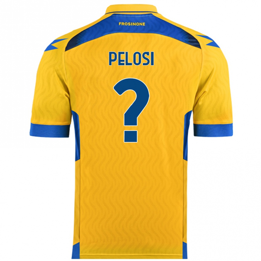 Gyermek Labdarúgás Dario Pelosi #0 Sárga Hazai Jersey 2024/25 Mez Póló Ing