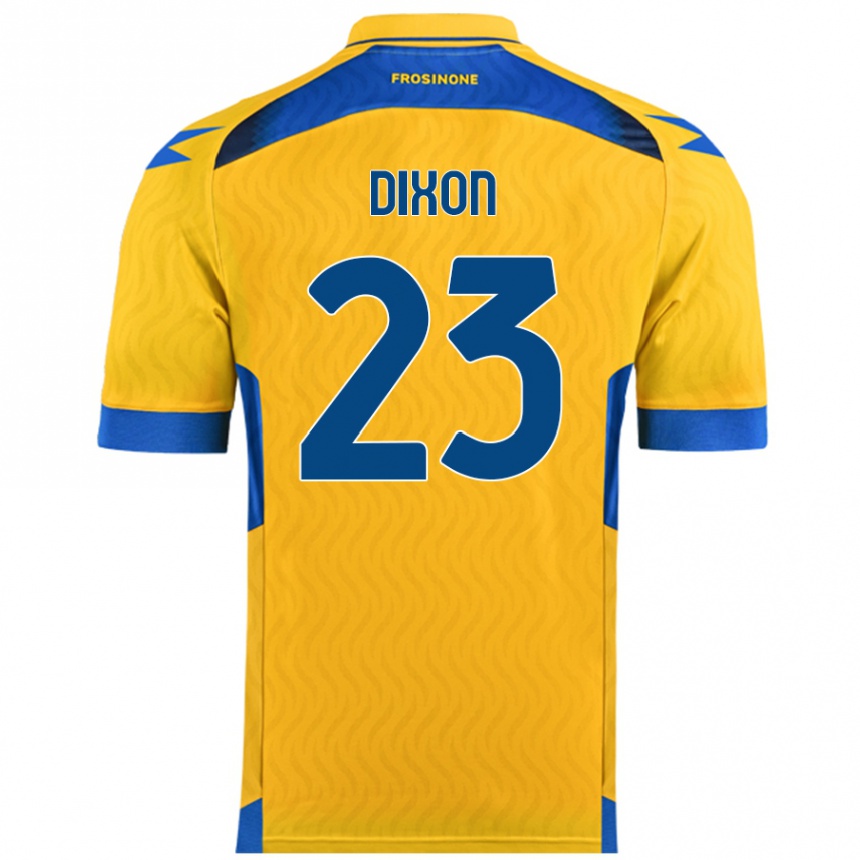 Gyermek Labdarúgás Damar Dixon #23 Sárga Hazai Jersey 2024/25 Mez Póló Ing