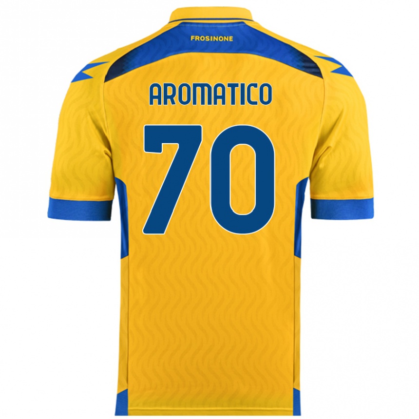 Gyermek Labdarúgás Raul Aromatico #70 Sárga Hazai Jersey 2024/25 Mez Póló Ing