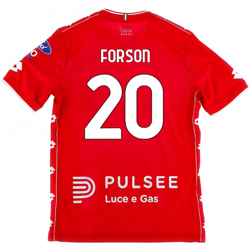 Gyermek Labdarúgás Omari Forson #20 Piros Fehér Hazai Jersey 2024/25 Mez Póló Ing