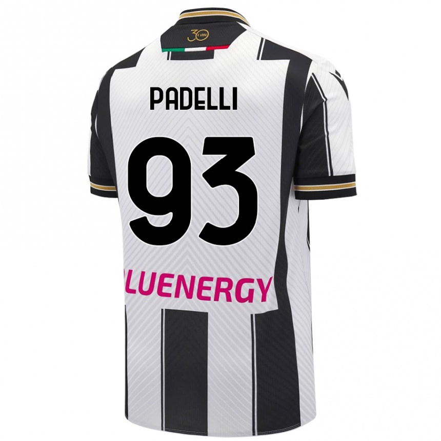 Gyermek Labdarúgás Daniele Padelli #93 Fehér Fekete Hazai Jersey 2024/25 Mez Póló Ing