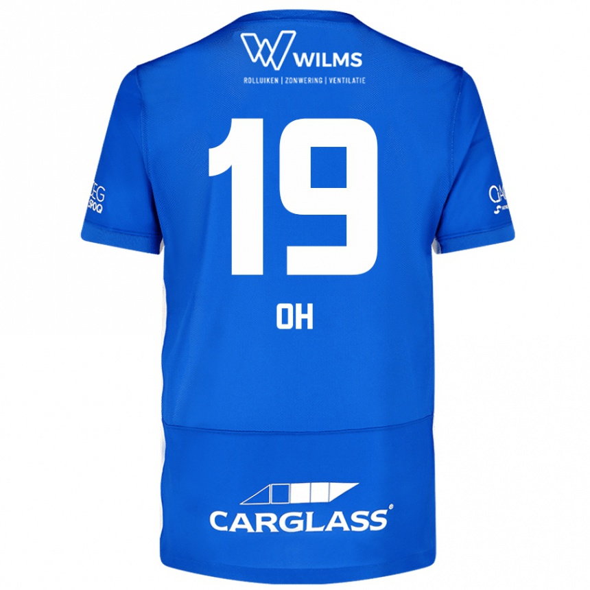 Gyermek Labdarúgás Hyeon-Gyu Oh #19 Kék Hazai Jersey 2024/25 Mez Póló Ing