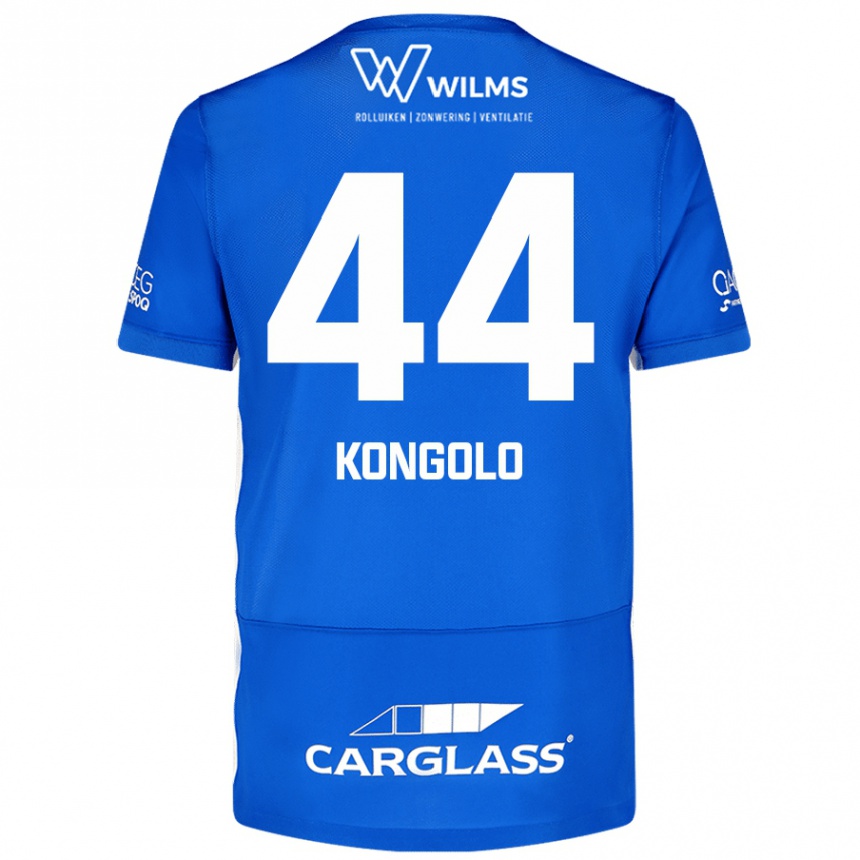 Gyermek Labdarúgás Josue Kongolo #44 Kék Hazai Jersey 2024/25 Mez Póló Ing