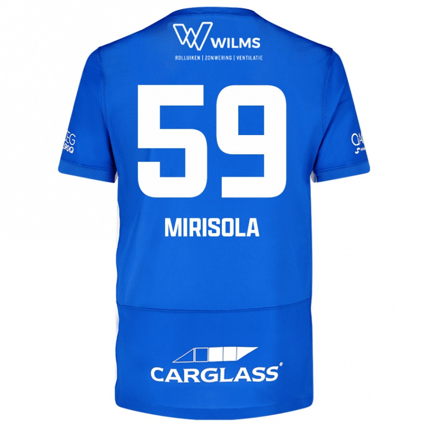 Gyermek Labdarúgás Robin Mirisola #59 Kék Hazai Jersey 2024/25 Mez Póló Ing