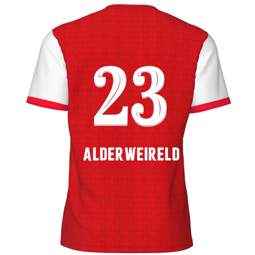 Gyermek Labdarúgás Toby Alderweireld #23 Piros Fehér Hazai Jersey 2024/25 Mez Póló Ing