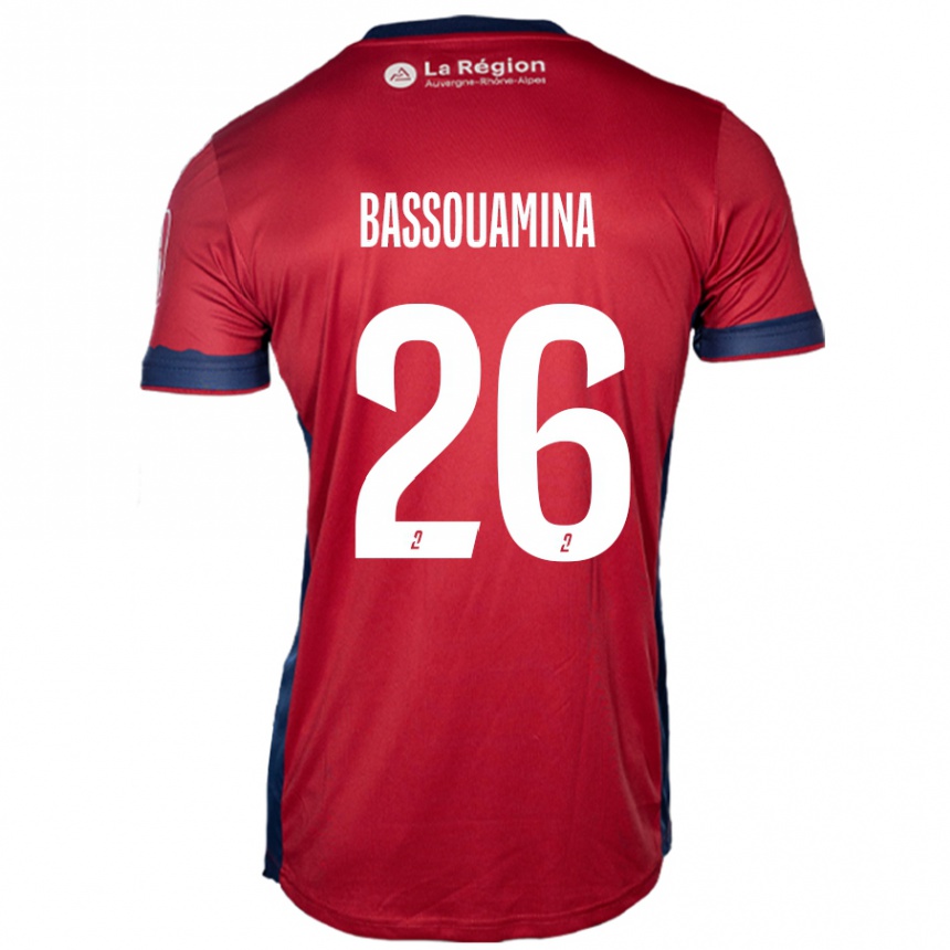 Gyermek Labdarúgás Mons Bassouamina #26 Világos Bordó Hazai Jersey 2024/25 Mez Póló Ing