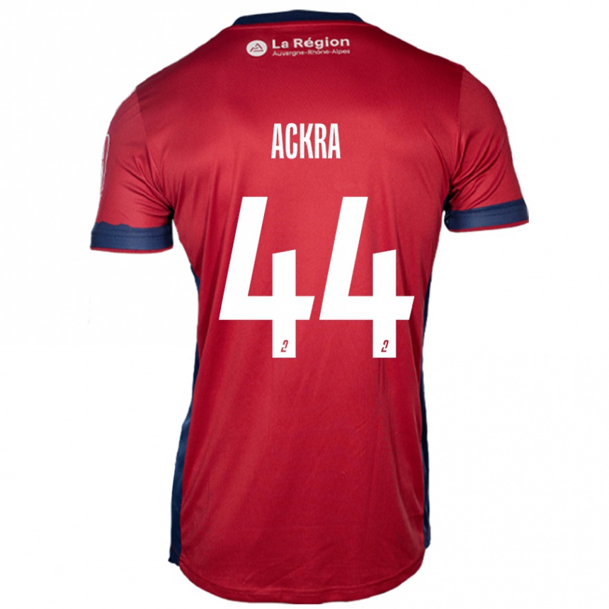 Gyermek Labdarúgás Allan Ackra #44 Világos Bordó Hazai Jersey 2024/25 Mez Póló Ing