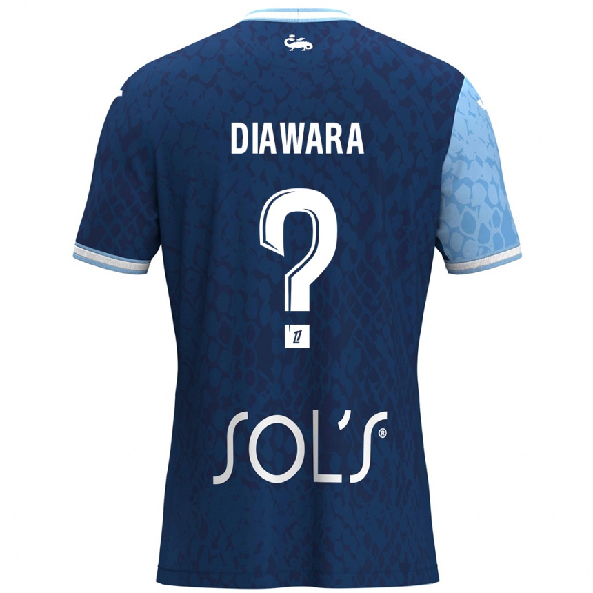 Gyermek Labdarúgás Djimin Diawara #0 Égszínkék Sötétkék Hazai Jersey 2024/25 Mez Póló Ing