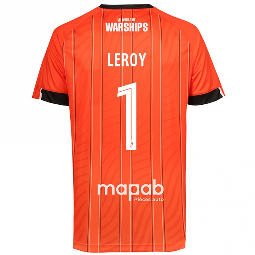 Gyermek Labdarúgás Benjamin Leroy #1 Narancs Hazai Jersey 2024/25 Mez Póló Ing