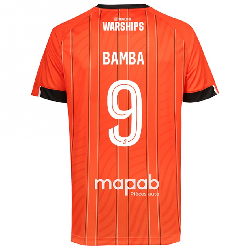 Gyermek Labdarúgás Mohamed Bamba #9 Narancs Hazai Jersey 2024/25 Mez Póló Ing