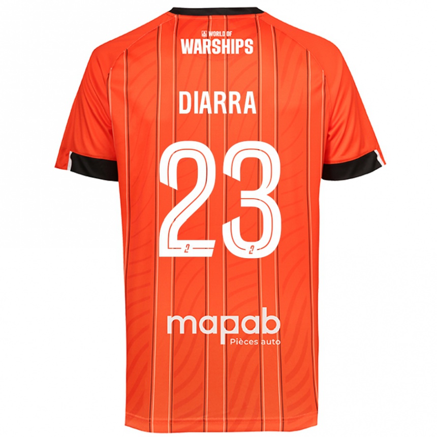 Gyermek Labdarúgás Stéphane Diarra #23 Narancs Hazai Jersey 2024/25 Mez Póló Ing