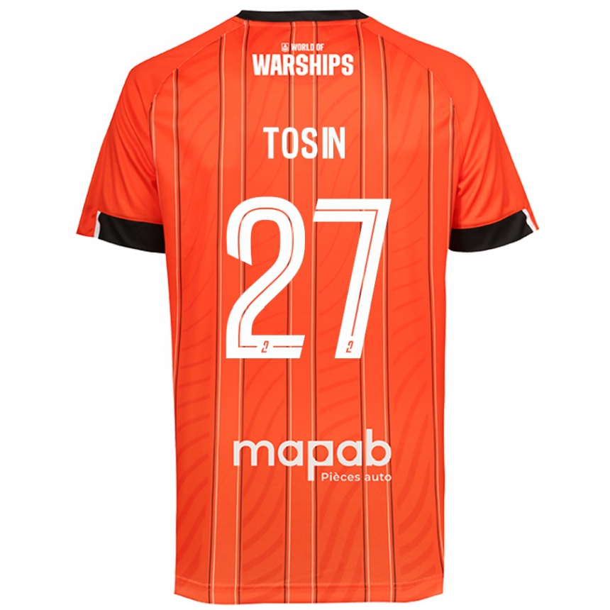 Gyermek Labdarúgás Aiyegun Tosin #27 Narancs Hazai Jersey 2024/25 Mez Póló Ing