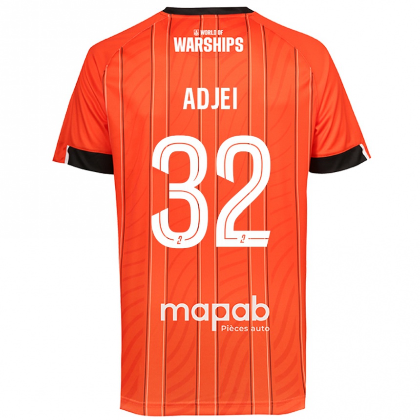 Gyermek Labdarúgás Nathaniel Adjei #32 Narancs Hazai Jersey 2024/25 Mez Póló Ing