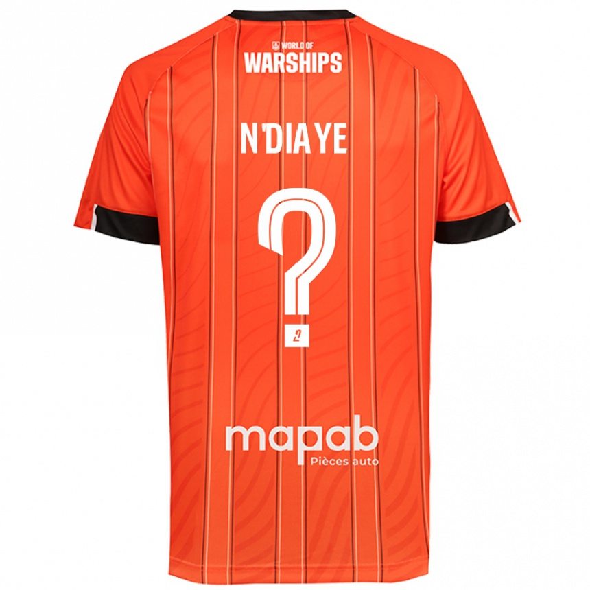 Gyermek Labdarúgás Bassirou N'diaye #0 Narancs Hazai Jersey 2024/25 Mez Póló Ing