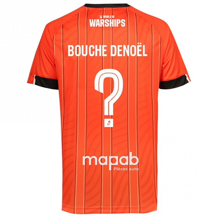 Gyermek Labdarúgás Max Bouche Denoël #0 Narancs Hazai Jersey 2024/25 Mez Póló Ing