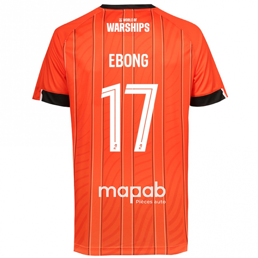 Gyermek Labdarúgás Arthur Ebong #17 Narancs Hazai Jersey 2024/25 Mez Póló Ing