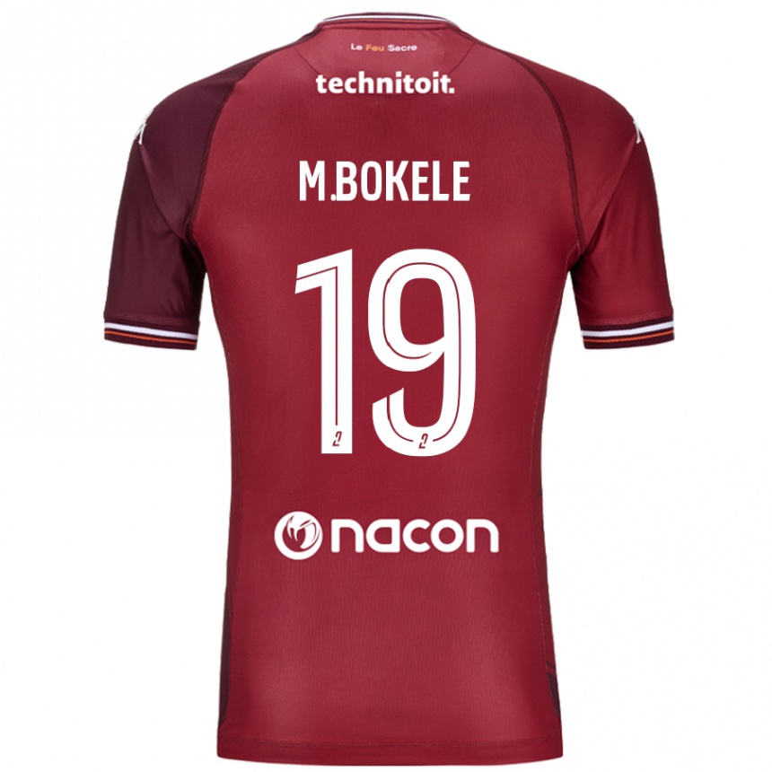 Gyermek Labdarúgás Morgan Bokele #19 Piros Granata Hazai Jersey 2024/25 Mez Póló Ing