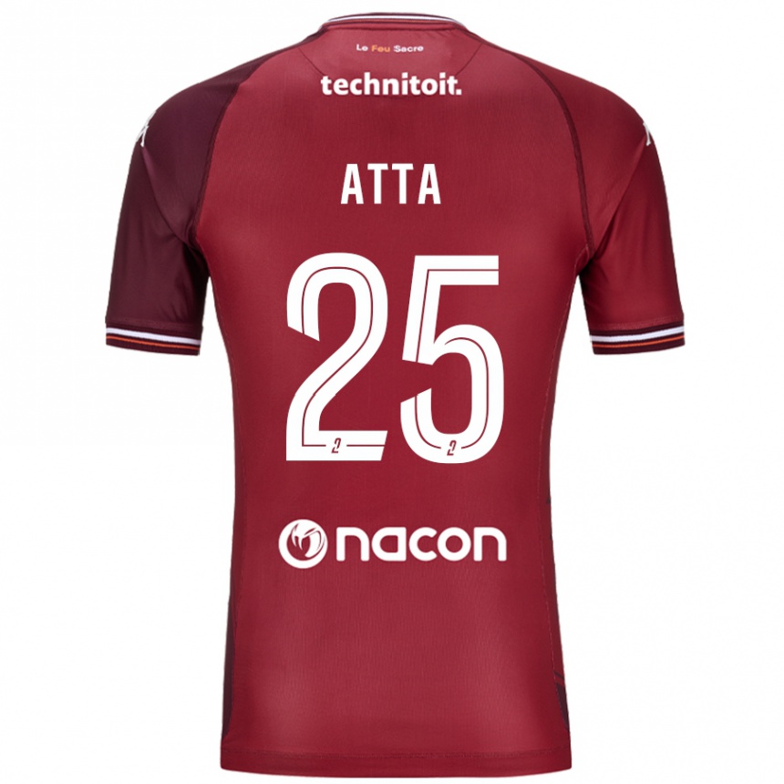 Gyermek Labdarúgás Arthur Atta #25 Piros Granata Hazai Jersey 2024/25 Mez Póló Ing